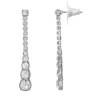 LC Lauren Conrad Linear Simulated Crystal Nickel Free Drop Earrings 1 LC Lauren Conrad Linear Simulated Crystal Nickel Free Drop Earrings -Fashion Women 5247185 Silver Tone