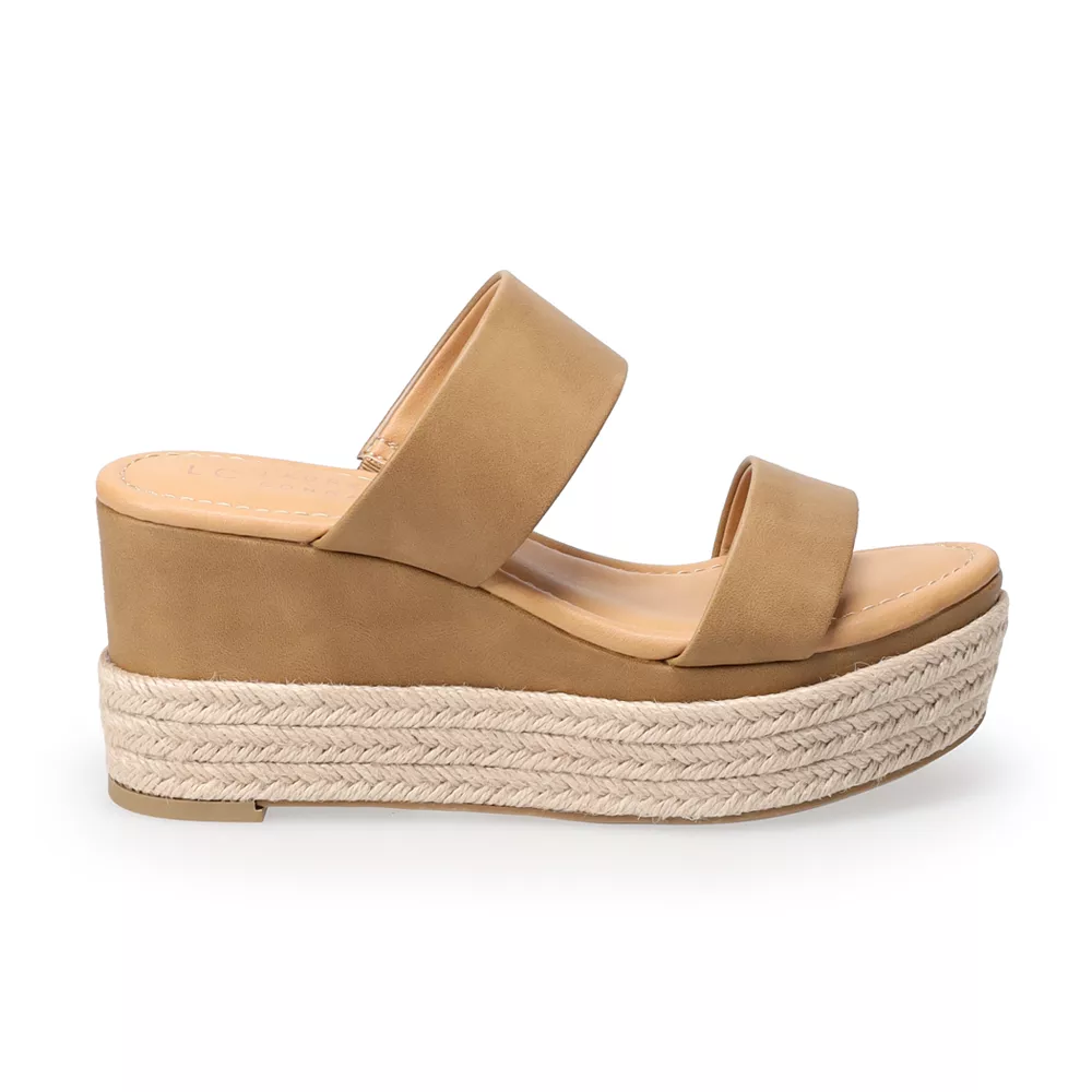 LC Lauren Conrad Mimosa 02 Women's Wedge Sandals 4 LC Lauren Conrad Mimosa 02 Women's Wedge Sandals - Image 2
