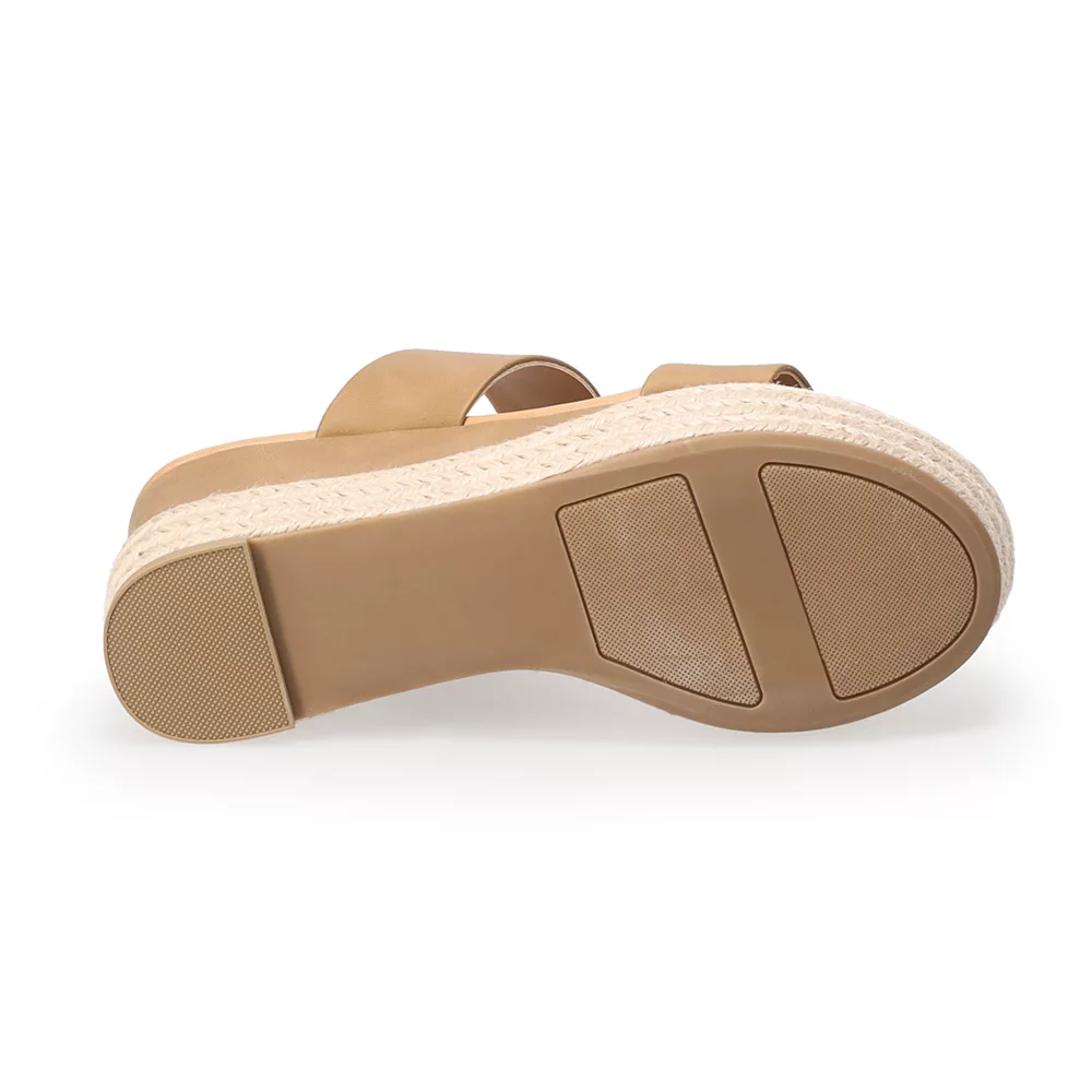 LC Lauren Conrad Mimosa 02 Women's Wedge Sandals 6 LC Lauren Conrad Mimosa 02 Women's Wedge Sandals - Image 4