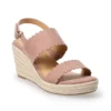 LC Lauren Conrad Cactus Flower Women's Wedge Sandals -Fashion Women 5568147 Mauve