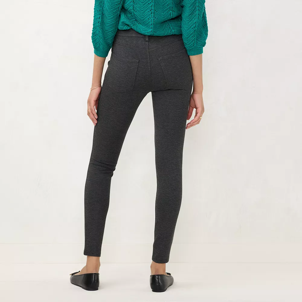 Women's LC Lauren Conrad Curvy Super Skinny Ponte Pants 4 Women's LC Lauren Conrad Curvy Super Skinny Ponte Pants - Image 2