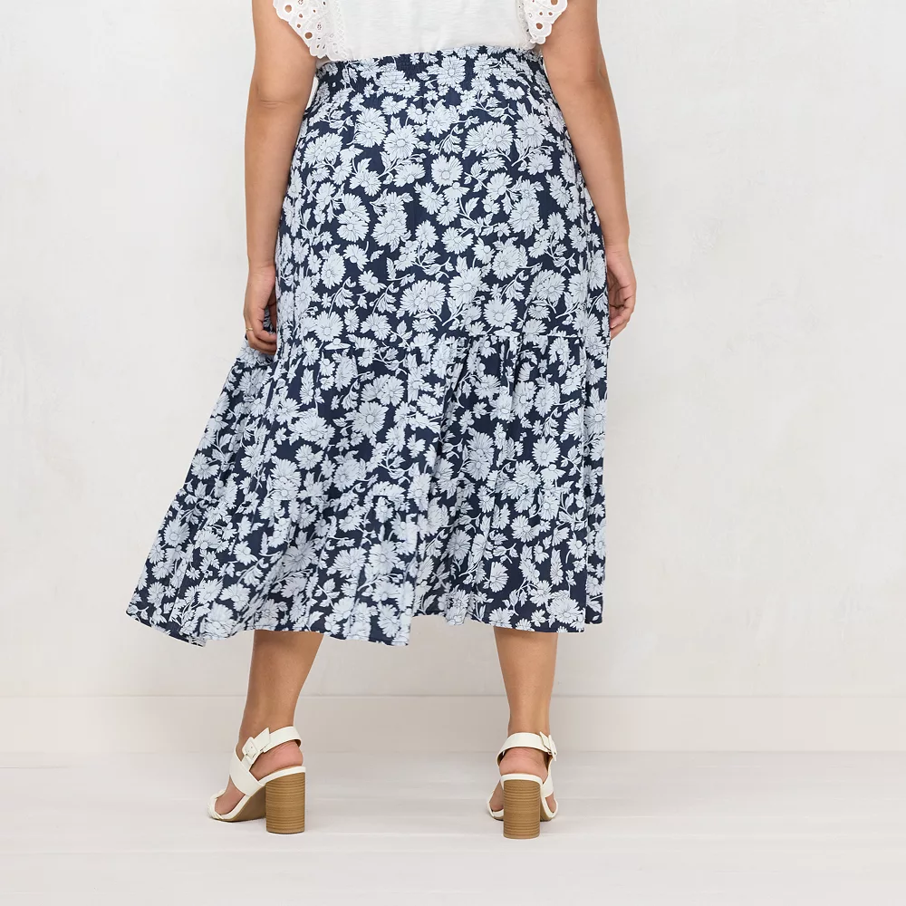 Plus Size LC Lauren Conrad Tiered High-Low Skirt 4 Plus Size LC Lauren Conrad Tiered High-Low Skirt - Image 2