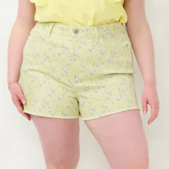 Plus Size LC Lauren Conrad High-Waisted Cut Off Shorts