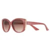 Women's LC Lauren Conrad Lucinda Large Plastic Square Sunglasses -Fashion Women 5651746 Milky Pink Brown