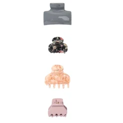 Women's LC Lauren Conrad Pink & Cool Multi Mini Claw Clip 4 Pack