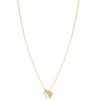 LC Lauren Conrad Gold Tone Crystal Baguette, Moon, & Heart Charms Necklace 2 LC Lauren Conrad Gold Tone Crystal Baguette, Moon, & Heart Charms Necklace -Fashion Women 5778696