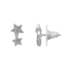 LC Lauren Conrad Silver Tone Delicate Double Pave Star Nickel Free Drop Earrings -Fashion Women 5779263