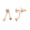 LC Lauren Conrad Rose Gold Tone Pave Star And Simulated Crystal Nickel Free Ear Jacket -Fashion Women 5779264