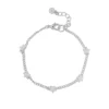 LC Lauren Conrad Silver Tone Metal Star Station Nickel Free Bracelet -Fashion Women 5779345