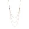 LC Lauren Conrad Gold Tone Three Row Long Nickel Free Chain Necklace