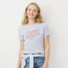 Petite LC Lauren Conrad Crewneck Graphic Tee -Fashion Women 5796823 L Amour Toujours