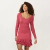 Petite LC Lauren Conrad Ruffle Sweater Dress 2 Petite LC Lauren Conrad Ruffle Sweater Dress -Fashion Women 5799757