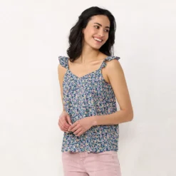 Fashion Women 29 Women's LC Lauren Conrad Layering Scallop Tank