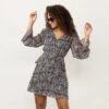 Petite LC Lauren Conrad Long Sleeve Short Wrap Dress
