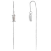 LC Lauren Conrad Clear Baguette Threader Earrings -Fashion Women 5817630 Clear
