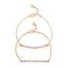 LC Lauren Conrad Simulated Pearl And Baguette Nickel Free Bracelet Set -Fashion Women 5817750
