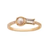 LC Lauren Conrad Gold Tone Simulated Pearl And Baguette Nickel Free Ring 2 LC Lauren Conrad Gold Tone Simulated Pearl And Baguette Nickel Free Ring -Fashion Women 5817751