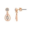 LC Lauren Conrad Rose Gold Tone Openwork Halo Teardrop Earrings 2 LC Lauren Conrad Rose Gold Tone Openwork Halo Teardrop Earrings -Fashion Women 5818199