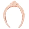 LC Lauren Conrad Blush & Swiss Dot Mesh Overlay Top Knot Headband -Fashion Women 5819322