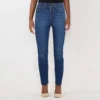 Petite LC Lauren Conrad High-Waist Skinny Ankle Jeans -Fashion Women 5826923
