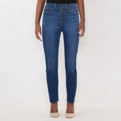 Petite LC Lauren Conrad High-Waist Skinny Ankle Jeans