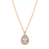 LC Lauren Conrad Gold Tone Short Simulated Crystal Teardrop Nickel Free Pendant Necklace 2 LC Lauren Conrad Gold Tone Short Simulated Crystal Teardrop Nickel Free Pendant Necklace -Fashion Women 5827833