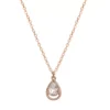 LC Lauren Conrad Rose Gold Tone Simulated Crystal Teardrop Nickel Free Pendant Necklace 2 LC Lauren Conrad Rose Gold Tone Simulated Crystal Teardrop Nickel Free Pendant Necklace -Fashion Women 5827849