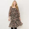 Women's LC Lauren Conrad Floral Smocked Bodice Midi Dress 1 Women's LC Lauren Conrad Floral Smocked Bodice Midi Dress -Fashion Women 5830928