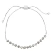 LC Lauren Conrad Silver Tone Crystal Adjustable Chain Tennis Bracelet -Fashion Women 5847288