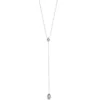 LC Lauren Conrad Silver Tone Crystal Y-Necklace -Fashion Women 5847305
