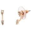 LC Lauren Conrad Rose Gold Tone Crystal Dainty Ear Jacket Earrings -Fashion Women 5847332
