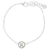 LC Lauren Conrad Silver Tone Crystal Gemini Zodiac Sign Bracelet -Fashion Women 5847336
