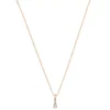 LC Lauren Conrad Rose Gold Tone Crystal Dainty Teardrop Pendant Necklace -Fashion Women 5847342