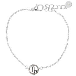 LC Lauren Conrad Silver Tone Crystal Capricorn Zodiac Sign Bracelet