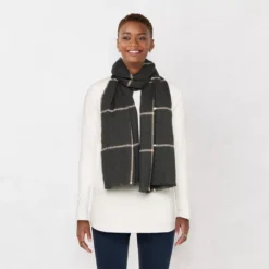 Women's LC Lauren Conrad Grid Softy Wrap
