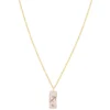 LC Lauren Conrad Gold Tone Crystal Sagittarius Enamel Rectangular Pendant Necklace -Fashion Women 5858563