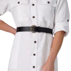 Women's LC Lauren Conrad Crescent Cut-Out Retro Buckle Belt In Regular & Plus -Fashion Women 5889258 ALT9