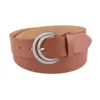 Women's LC Lauren Conrad Crescent Cut-Out Retro Buckle Belt In Regular & Plus -Fashion Women 5889258 Brown