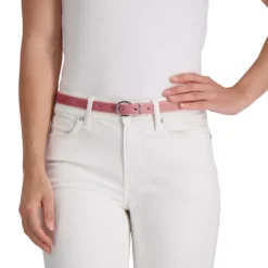 Women's LC Lauren Conrad 2-Pack Velvet & Bonded Leather Skinny Belt Set In Regular & Plus -Fashion Women 5889261 ALT9