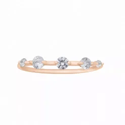 LC Lauren Conrad Tiny Cubic Zirconia Nickel Free Ring