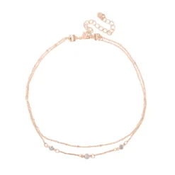 LC Lauren Conrad Gold Tone Layered Chain Choker