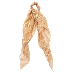 LC Lauren Conrad Pink Lace Detail Tail Scrunchie