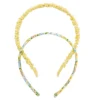 LC Lauren Conrad Yellow Ruched And Multi Floral Skinny Headband Set -Fashion Women 5899704