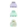 LC Lauren Conrad Mini Rubber Green And Purple Acetate Claw Clip Set -Fashion Women 5899714