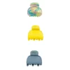 LC Lauren Conrad Blue And Yellow Rubberized Multi Mini Claw Clip Set