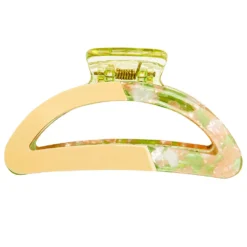 LC Lauren Conrad Pink And Green Acetate Colorblock Claw Clip