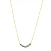 LC Lauren Conrad Gold Tone Short Green Stone Accented V Shaped Necklace -Fashion Women 5905134