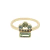 LC Lauren Conrad Gold Tone Green Stone Accented Ring -Fashion Women 5905136
