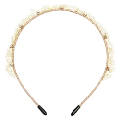 LC Lauren Conrad Simulated Pearl And Stone Wrap Headband