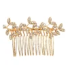 LC Lauren Conrad Rose Gold Tone Simulated Crystal Leaves Vine Hair Comb -Fashion Women 5905308